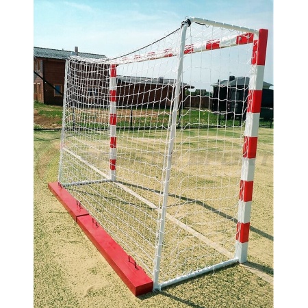 Купить Ворота мини-футбольные без сетки 2х3х1 м. (добровольный серт.) с накидным противовесом 25 кг в Каргате 